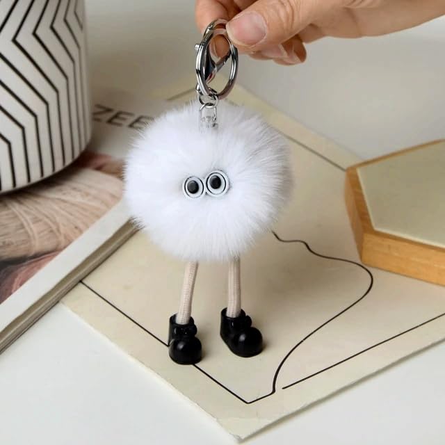 Fluffy Monster Doll Keychain & Bag Charm