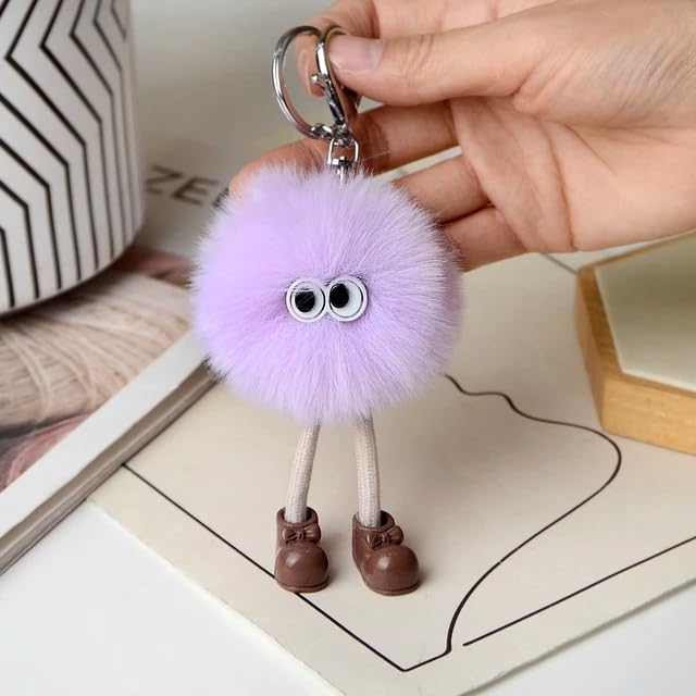 Fluffy Monster Doll Keychain & Bag Charm
