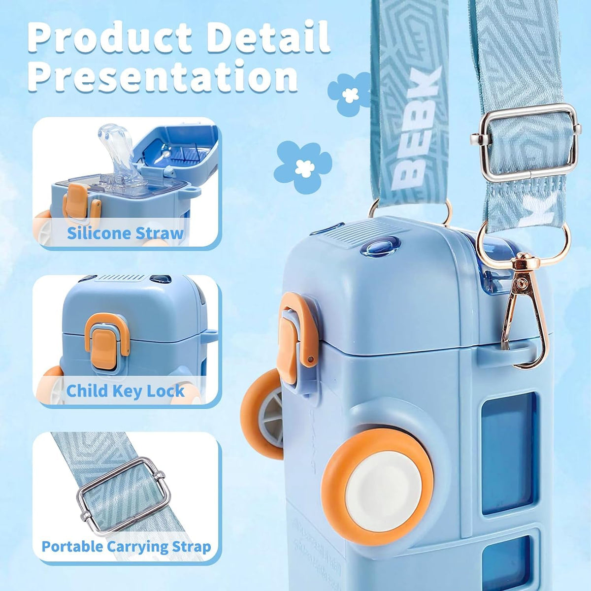 Cute Bus Shaped Water Bottle