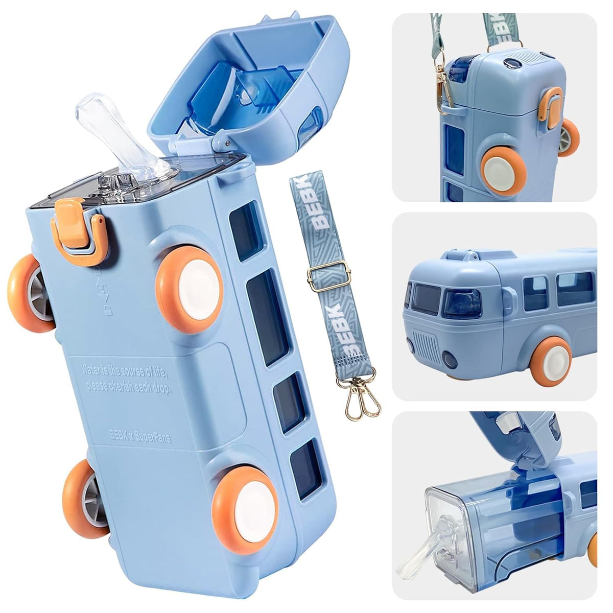 Cute Bus Shaped Water Bottle