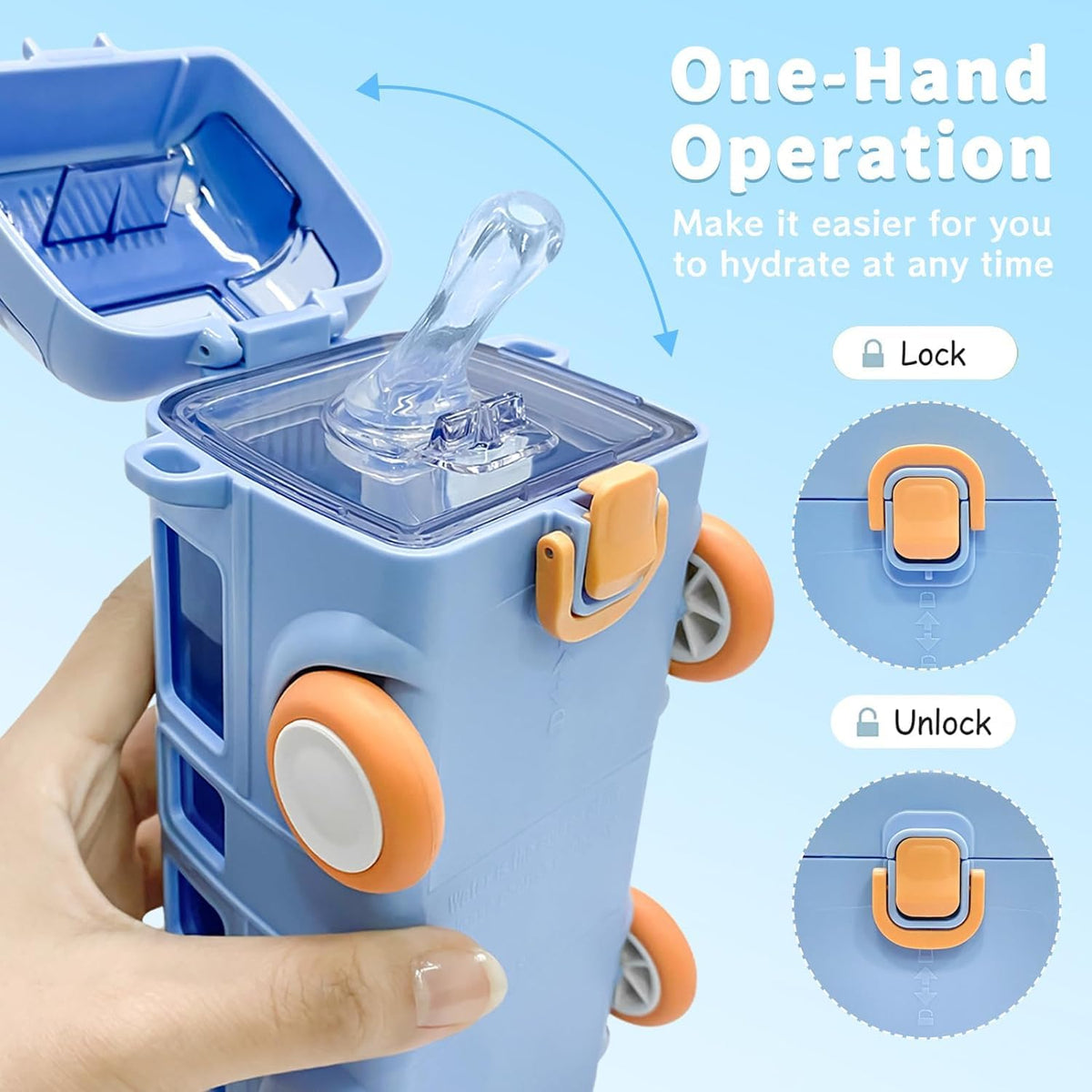 Cute Bus Shaped Water Bottle