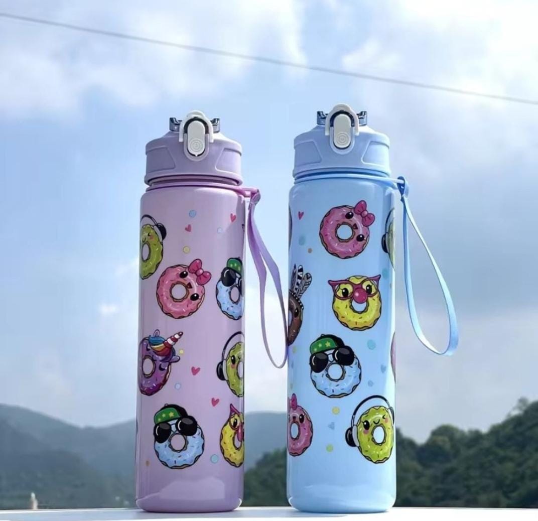 Doughnut Delight 500ml Leak-Proof Water Bottle