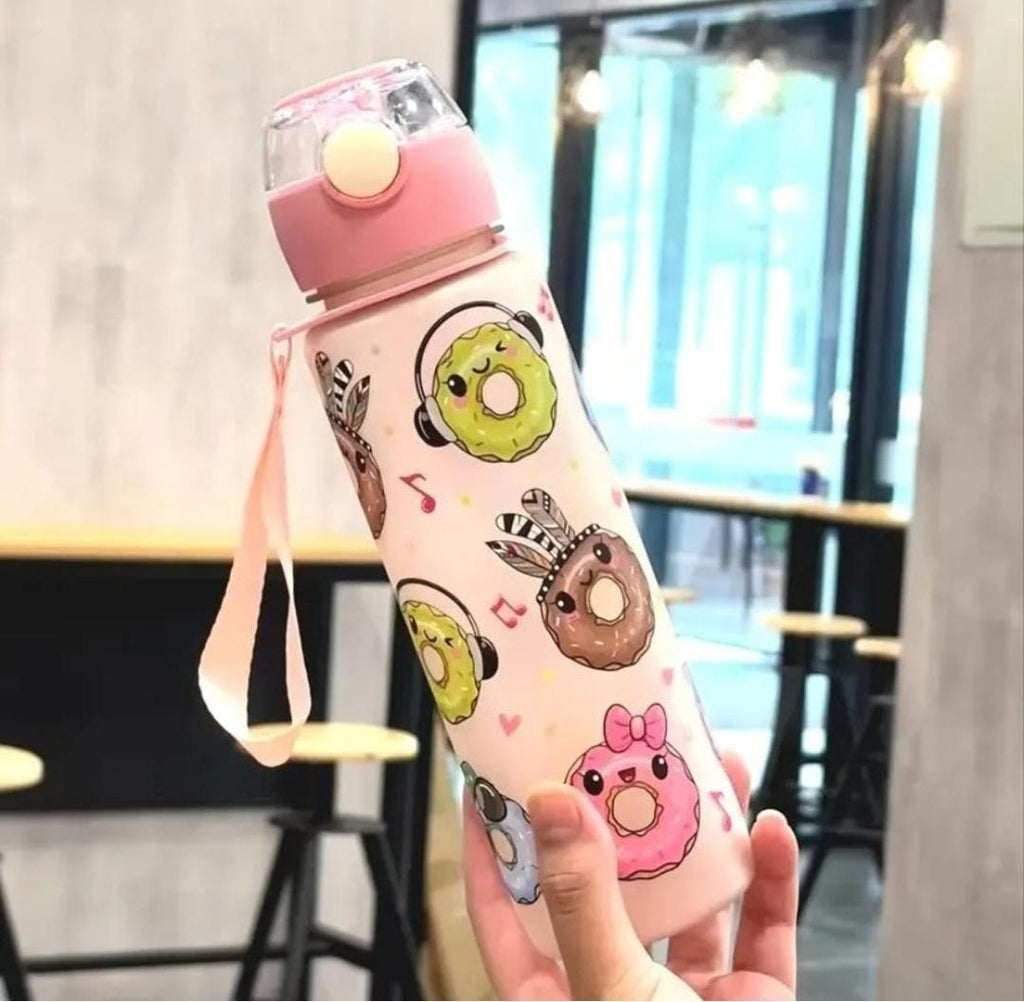 Doughnut Delight 500ml Leak-Proof Water Bottle