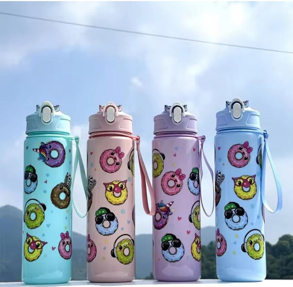 Doughnut Delight 500ml Leak-Proof Water Bottle