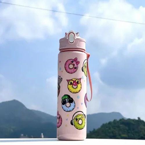 Doughnut Delight 500ml Leak-Proof Water Bottle