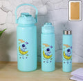 3-in-1 Motivational Gradient Water Bottle Set (2 Litre, 900ml & 300ml)