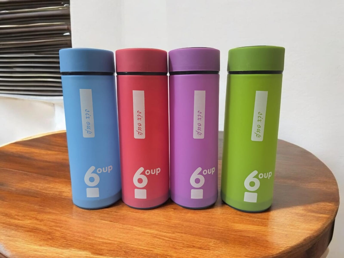 Six oup Frosted bottles