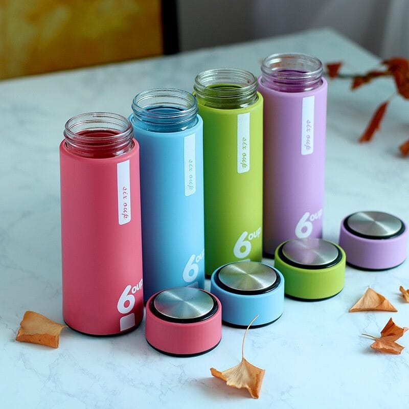 Six oup Frosted bottles