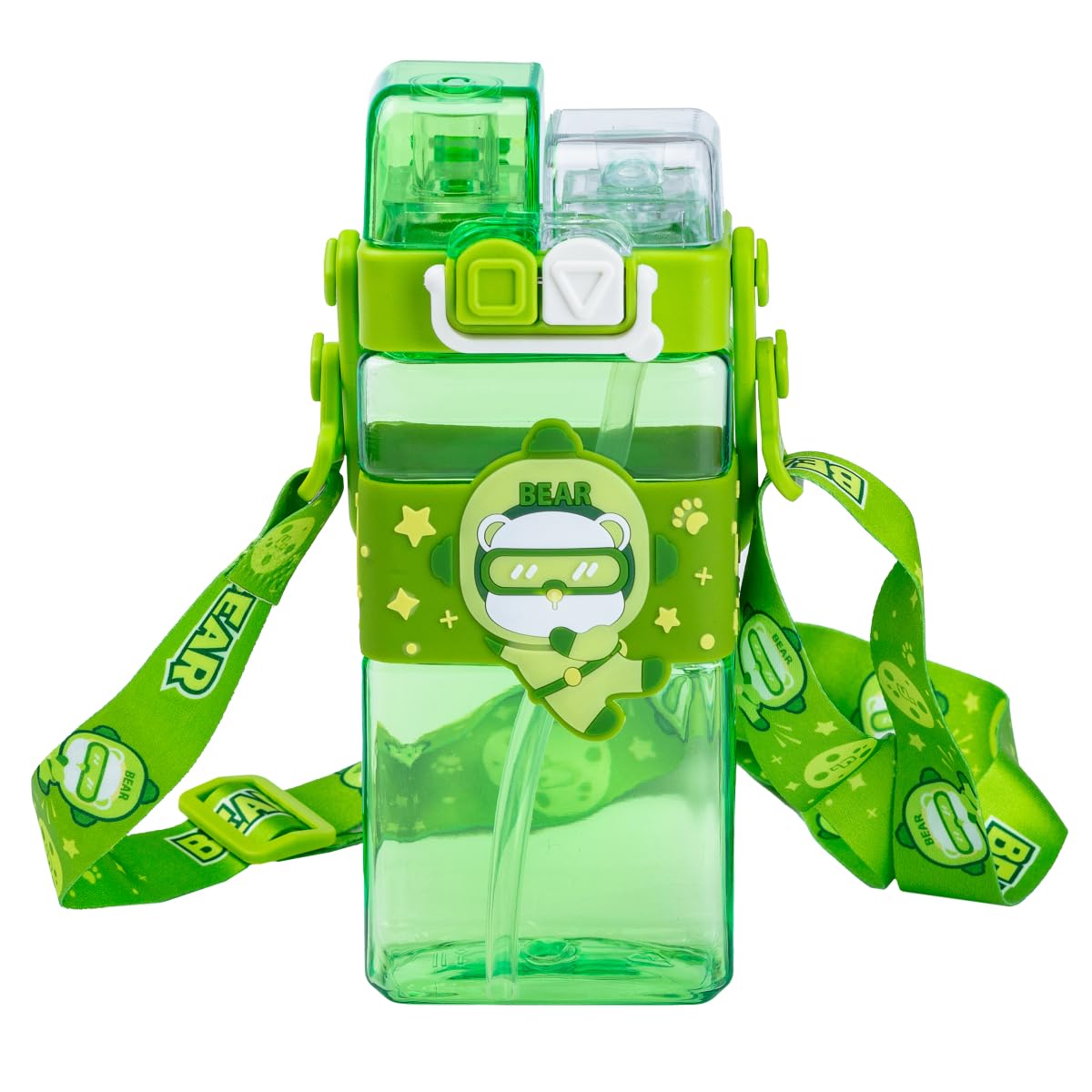 Dual Sipper Kids Water Bottle with Straw & Spout