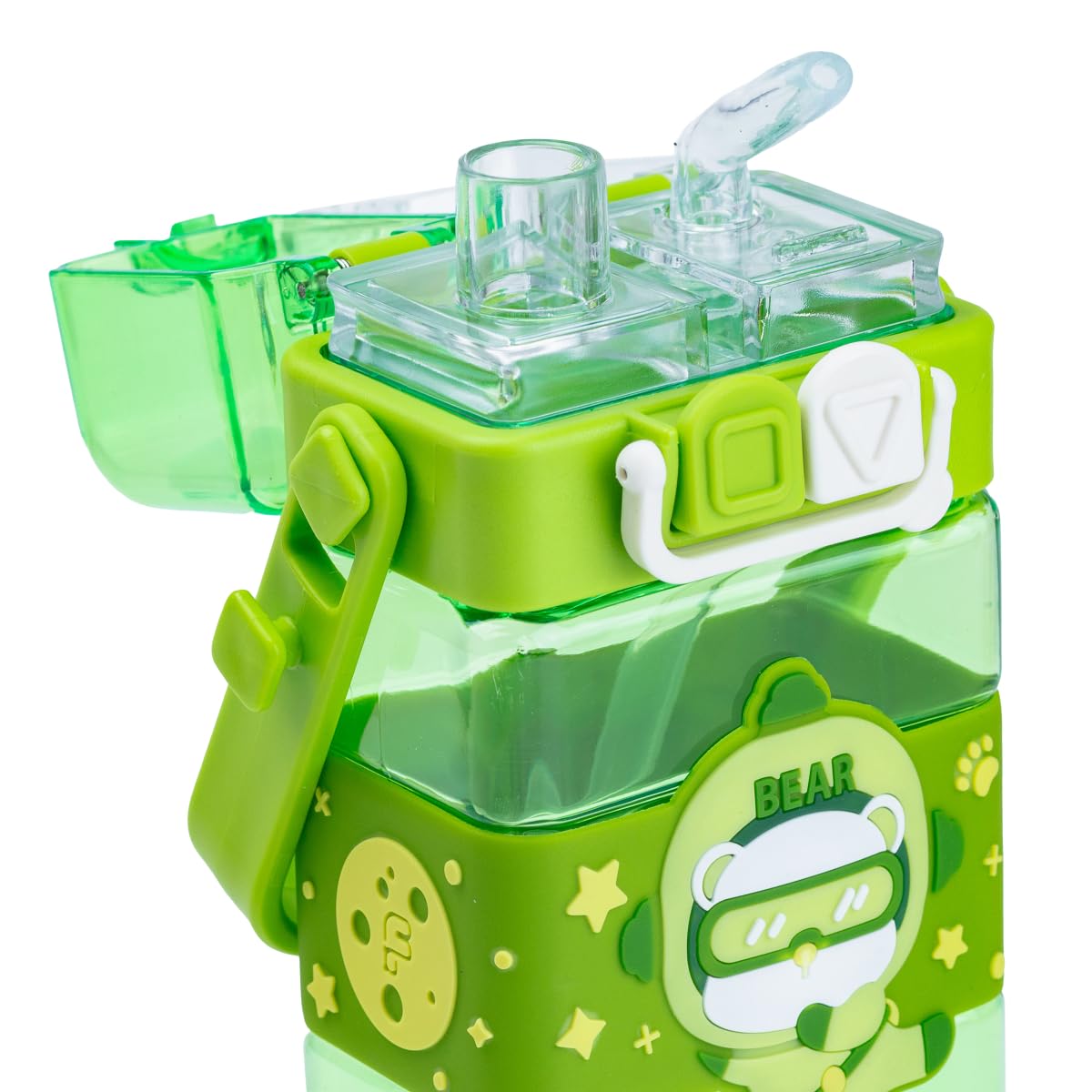 Dual Sipper Kids Water Bottle with Straw & Spout