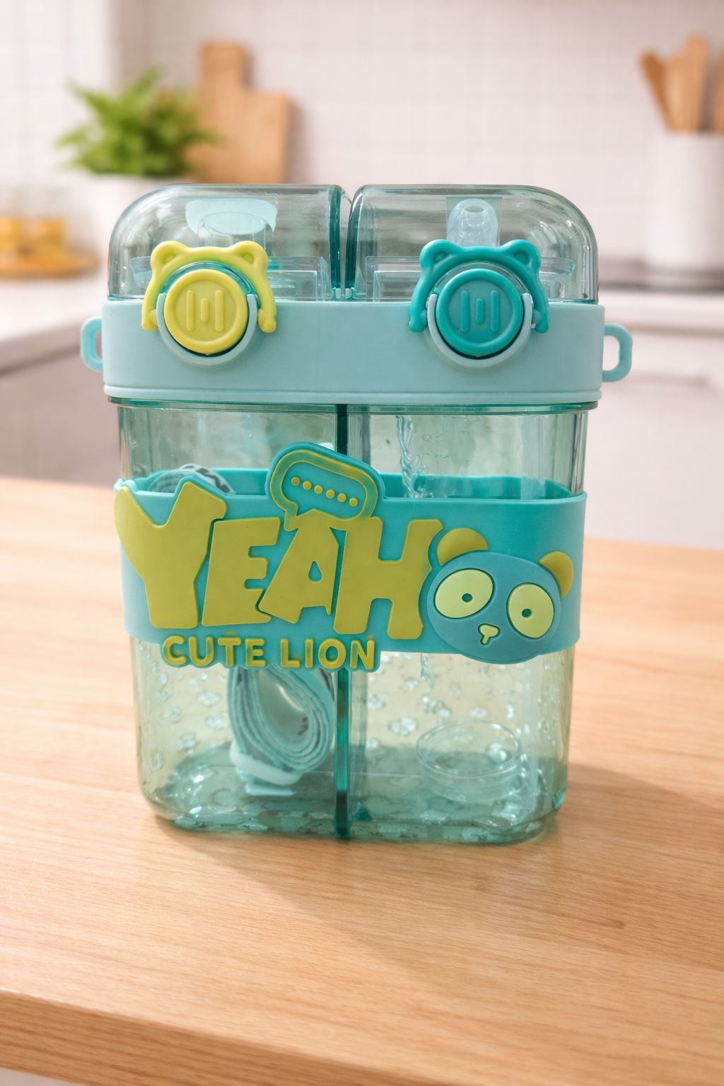 Dual Sipper Kids Water Bottle with Straw & Spout