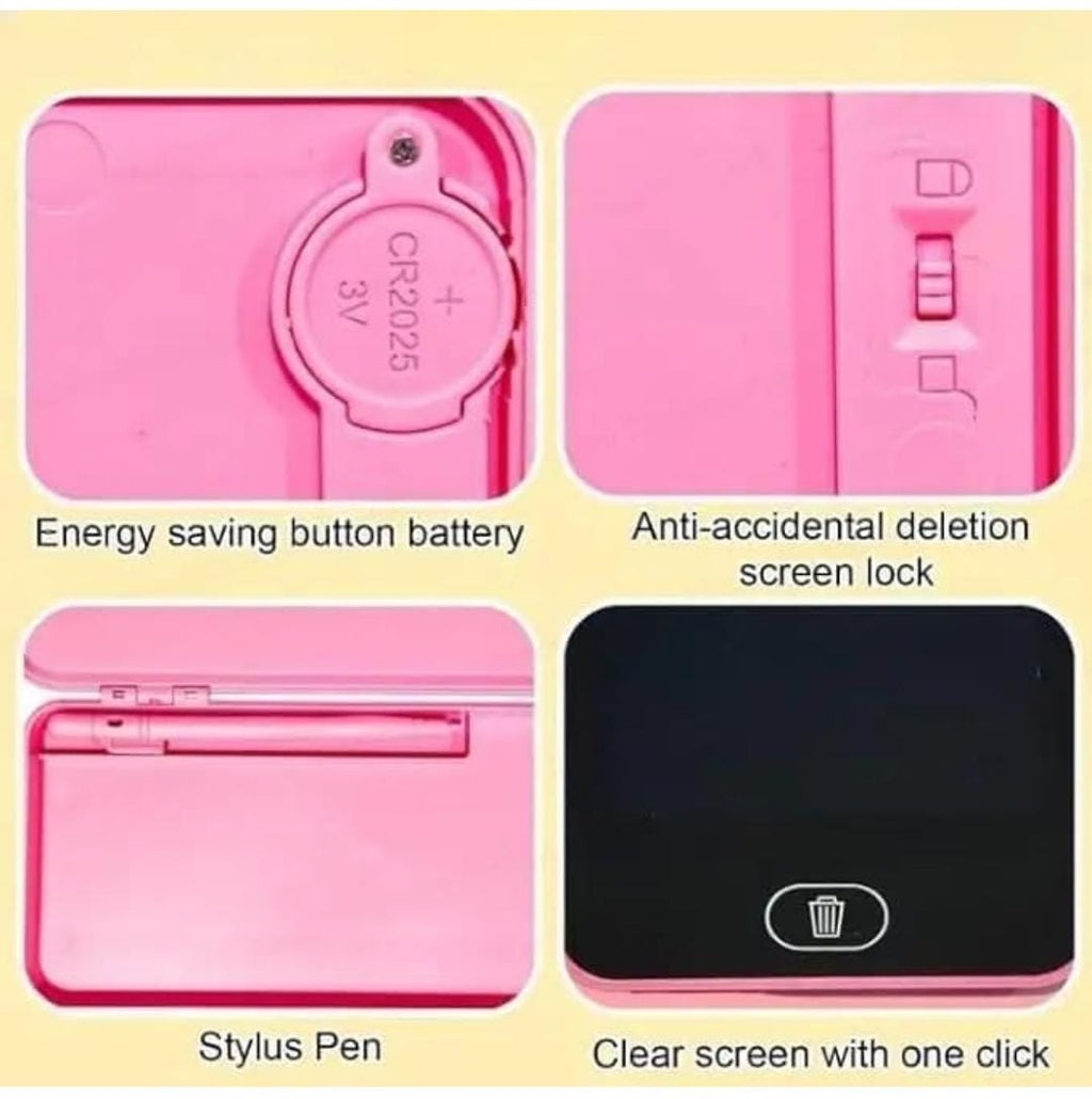 Kids 2 in 1 LCD Writing Tablet Pencil Case, LCD Drawing Board with Stylus Pen