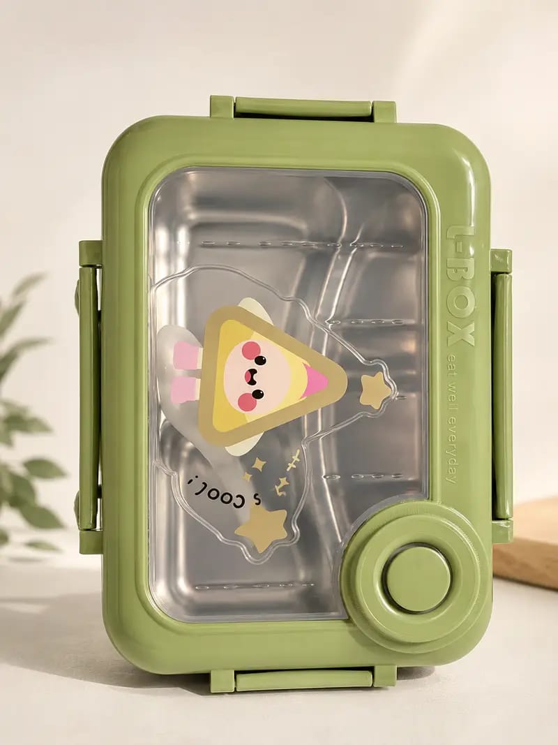 Lunch Box with Transparent Lid and Pressure Air Vent
