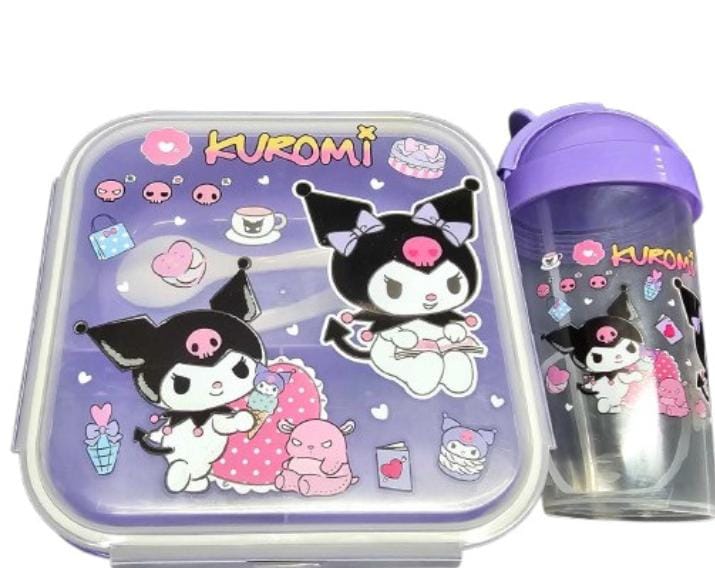School Lunch Box and Water Bottle Combo Set
