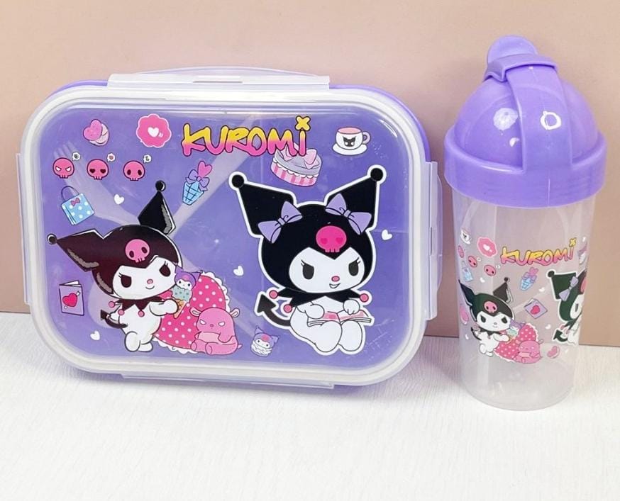 School Lunch Box and Water Bottle Combo Set