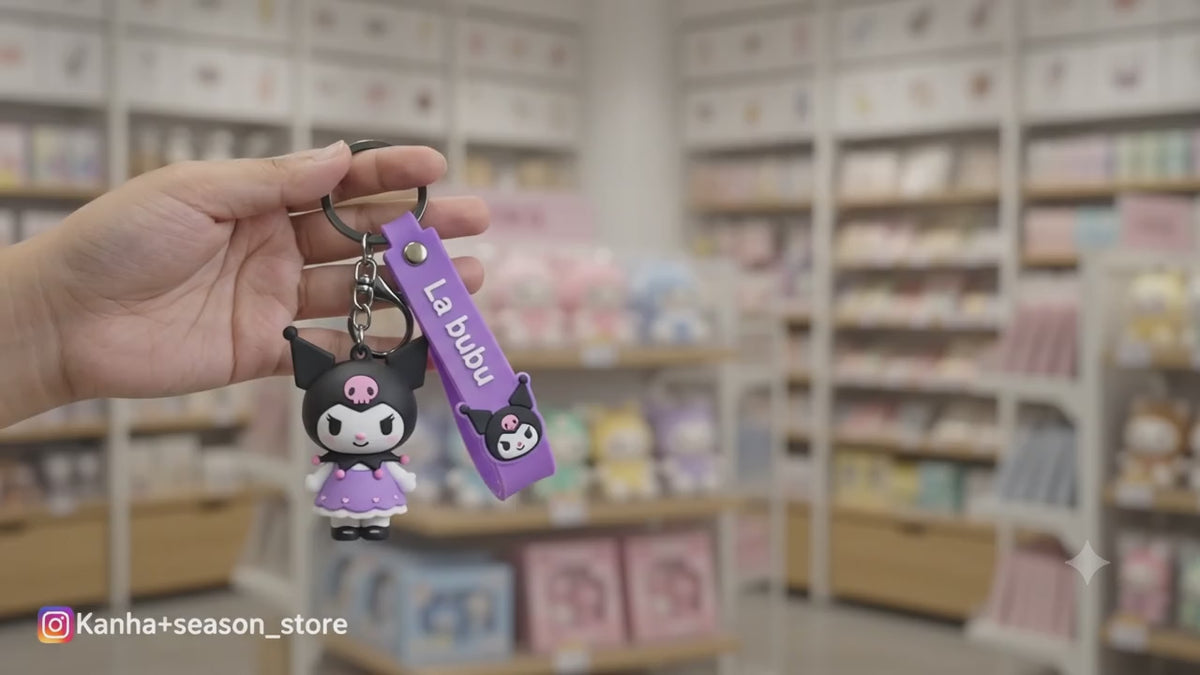 Kuromi Character Keychain & Bag Charm
