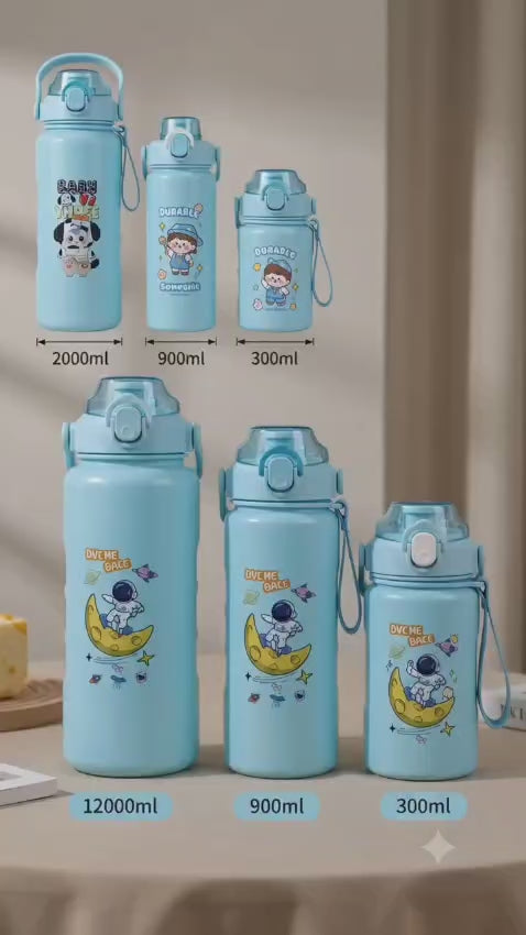 3-in-1 Motivational Gradient Water Bottle Set (2 Litre, 900ml & 300ml)