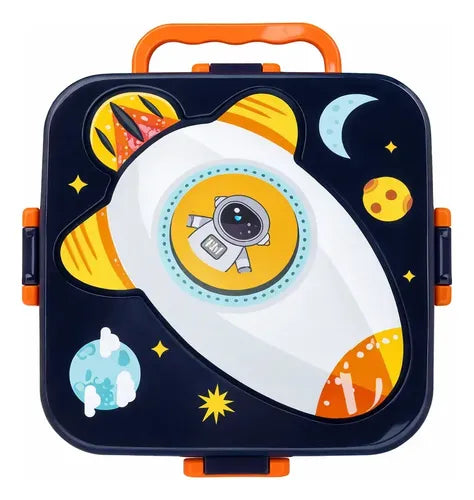 Space Exploration Rocket Shaped Bento Tiffin Box