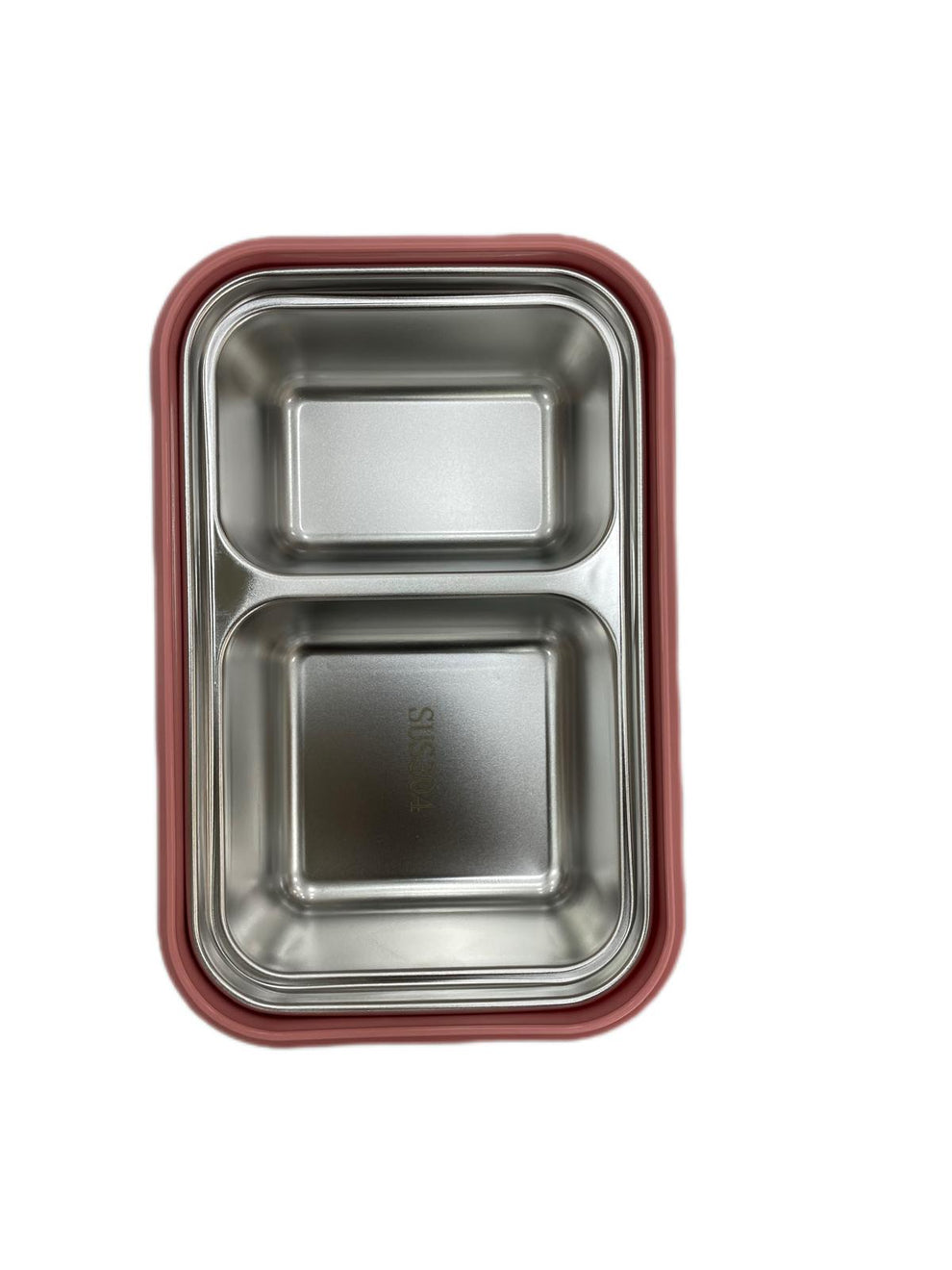 Blue & Yellow Stainless Steel Lunch Box with Built-in Top Cutlery Storage