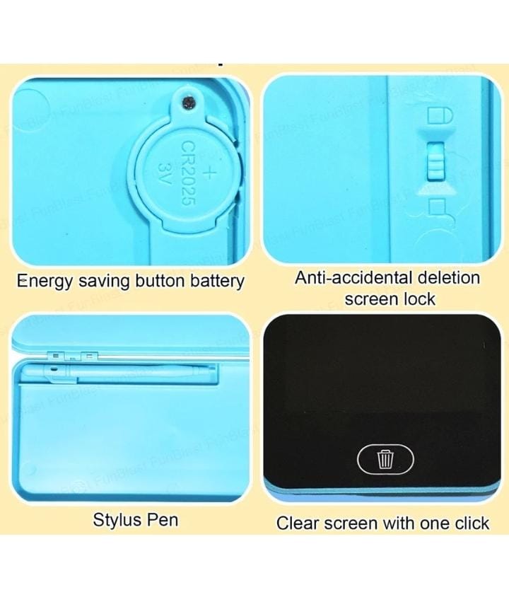 Kids 2 in 1 LCD Writing Tablet Pencil Case, LCD Drawing Board with Stylus Pen